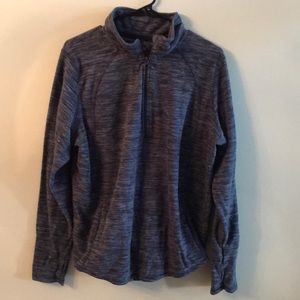 Blue fleece quarter zip